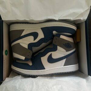 Nike air Jordan 1 retro high og blue/grey size 10